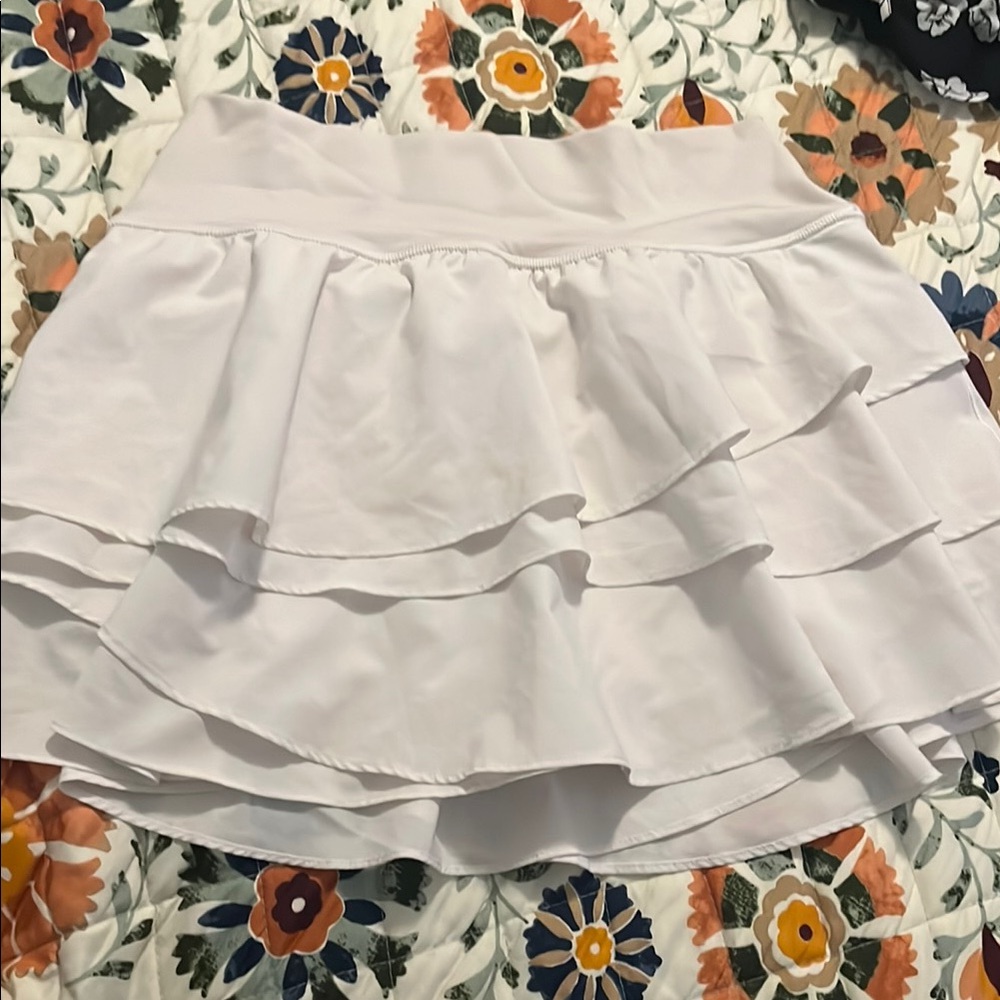 Aerie Offline White Bubble Mini Skirt